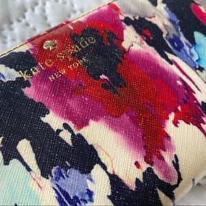 Kate Spade Ziparound Lacey Wallet - Watercolor Multi